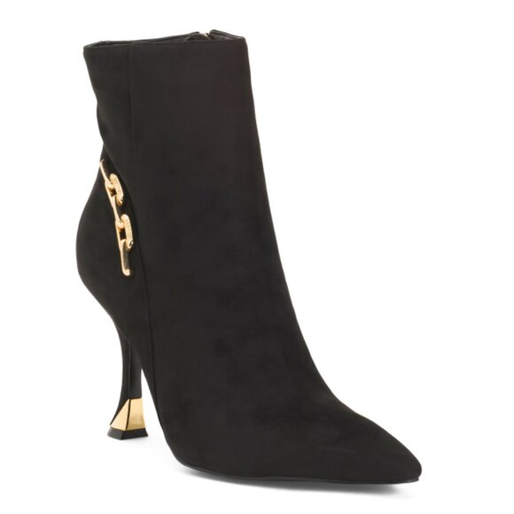 NINE WEST Black Chaine Dress Booties - Picture 1 of 2